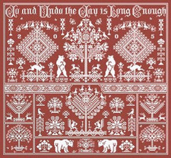 Long Dog Samplers - Do Bears? - Cross Stitch Pattern - Etsy