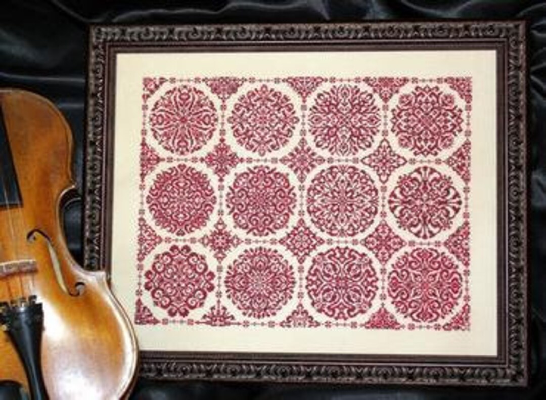 Rozetta Pattern Ink Circles - Rosetta - Cross Stitch Pattern - Etsy