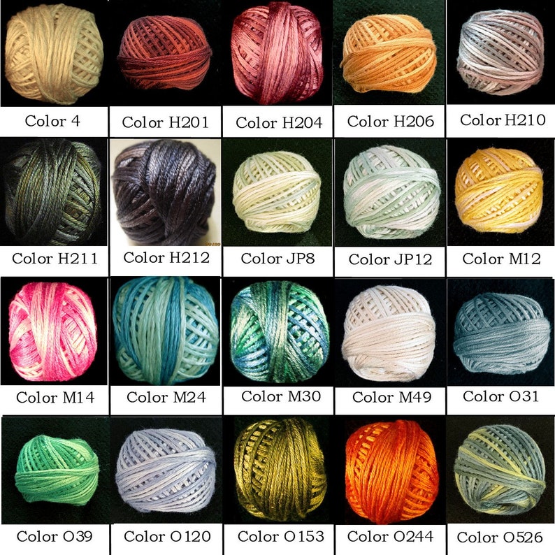 Valdani 100% Silk 6-strand Balls/variegated All Colors - Etsy