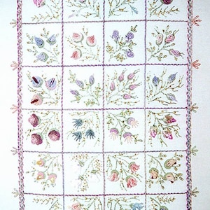 DK Designs Brazilian embroidery- #3847 A Case of Buds -Pattern with fabric & instructions or EdMar thread packets-Debbie Kelley
