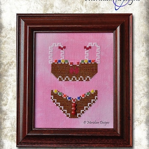 Meridian Designs - Teenie Weenie Bikinis - Gingerbread Bikini (chart & charm) - Pattern