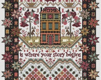Long Dog Samplers - Spangled - Cross Stitch Pattern