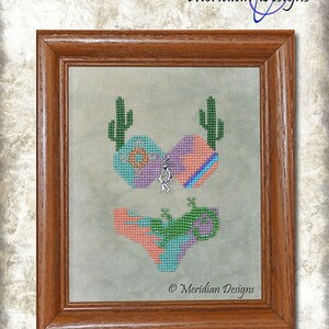 Meridian Designs - Teenie Weenie Bikinis - American Southwest (chart & charm) - Pattern