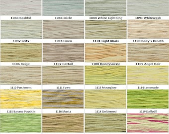 Weeks Dye Works 6-ply Floss, Colors 1083-1228 - Etsy