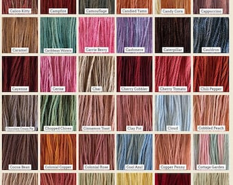 Classic Colorworks - Hand Dyed Cotton Thread - Colors C-D