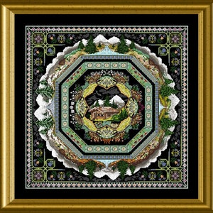 Chatelaine Design - Alpine Garden Mandala - Cross Stitch Pattern