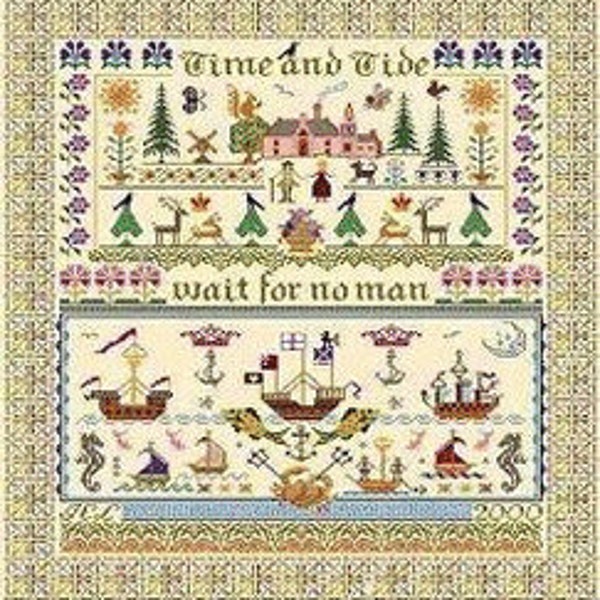 Cross Stitch Long Dog Etsy