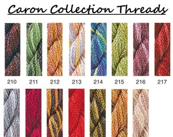 Caron Collection Waterlilies, Wildflowers, Watercolours, Impressions - Colors 210-224 - Variegated Embroidery Threads