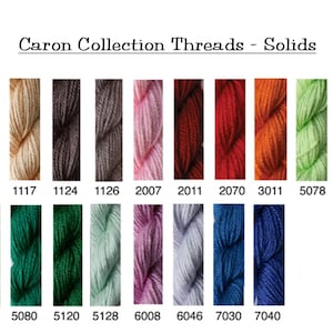 Caron Collection Soie Cristale, Impressions, Wildflowers - New Colors 1117-7040 - Solid colored Embroidery Threads