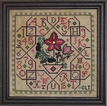 Tellin Emblem-Sampler Tile-Pink