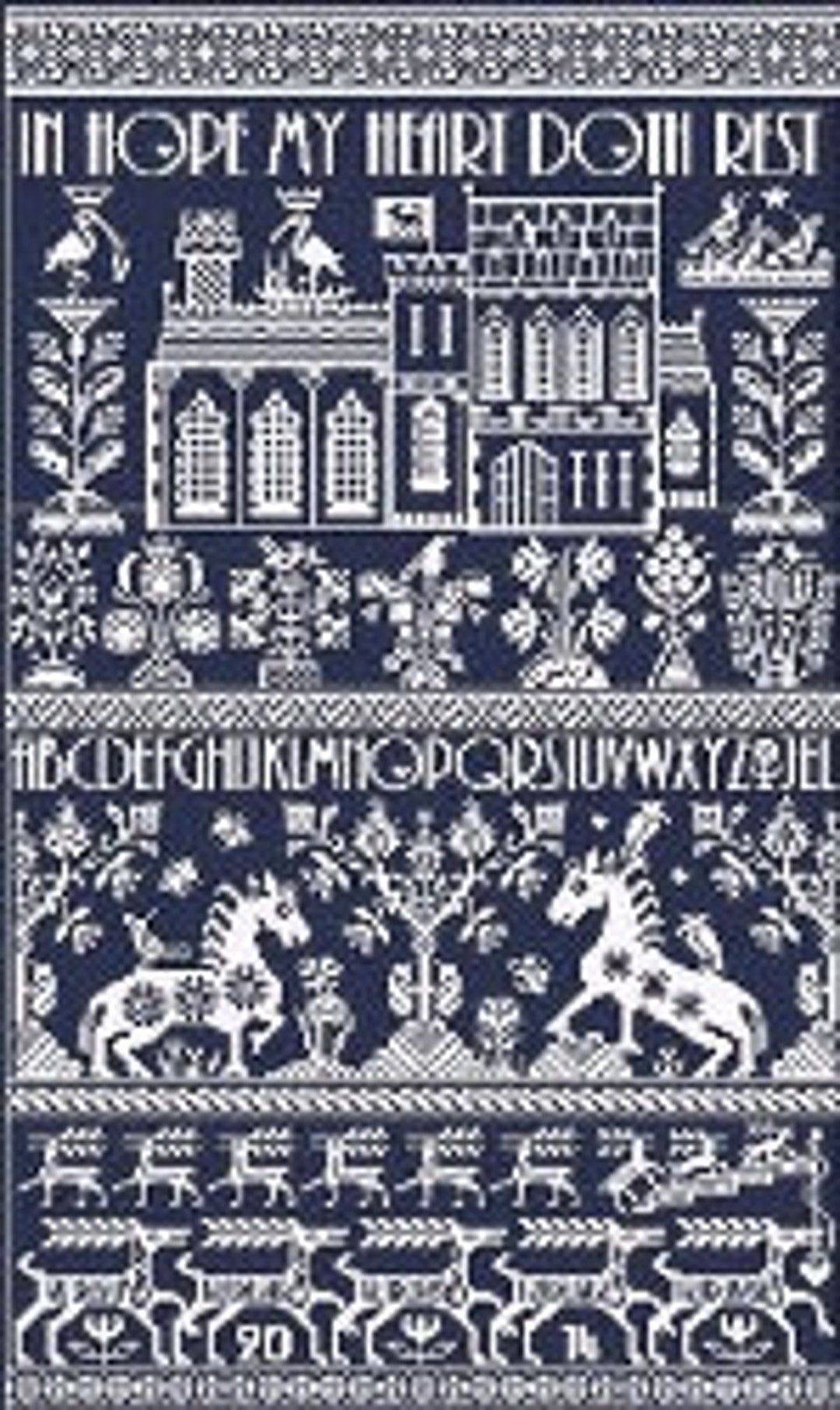 Long Dog Samplers Stag Party Cross Stitch Pattern Etsy