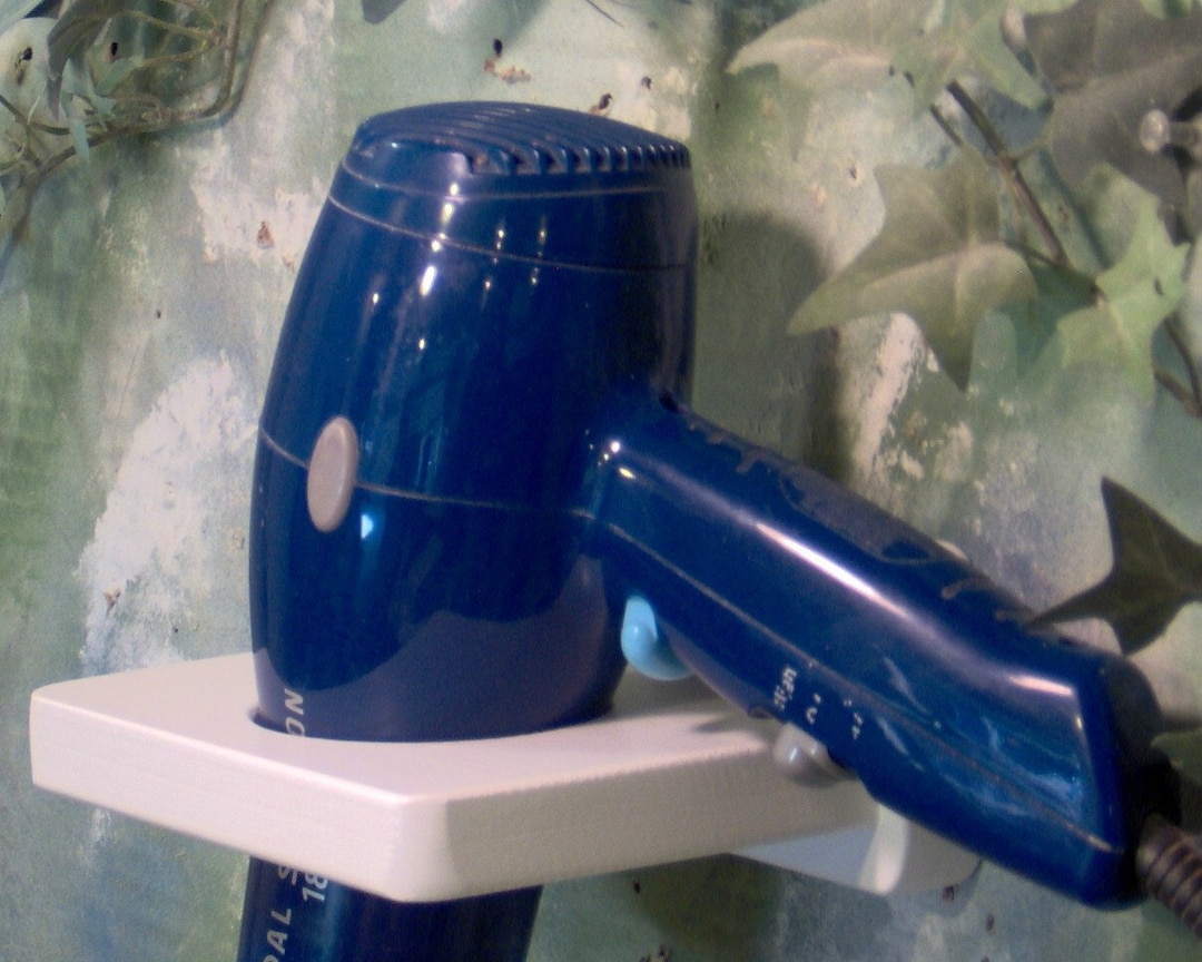 White or Colors Wood Blow Dryer Holder Etsy