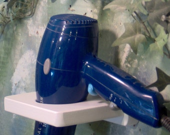 White or colors wood blow dryer holder