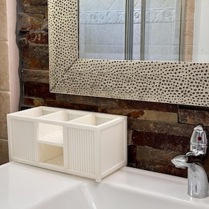 3D Printed Bathroom Shelf Organizer for Vanity Counter, 4-section ...