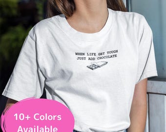 Chemise Chocolate Therapy : T-shirt unisexe en coton épais