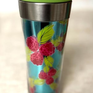 Rare 2007 Starbucks Raspberry Travel Mug - 16 oz Very Good Condition- Discontinued