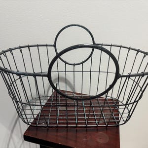 Unique and Stylish Decorative Metal Basket Home Decor Rustic Country Farmhouse