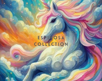 Enchanted Unicorn Painting Wall Decor - Fantasy Art Print (3 sizes)