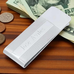 Personalized Stainless Steel Quality Luxury Money Clip - Free Engraving