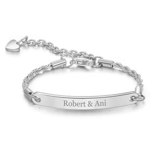 Personalized Quality Stainless Steel Bracelet for Her - Free Engraving!