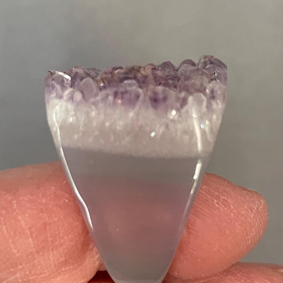 Statement Ring Carved from Stone Only: Amethyst D… - image 8