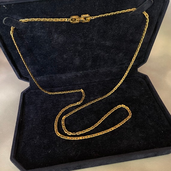 Givenchy Designer Gold Plated 30" Long Chain Neckl