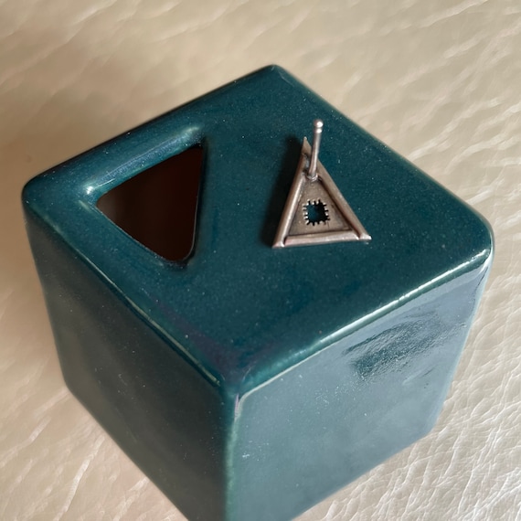 Artisan Made Triangular Geometric Sterling Earrin… - image 7