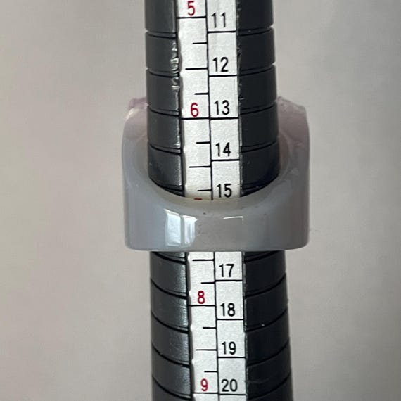 Statement Ring Carved from Stone Only: Amethyst D… - image 11