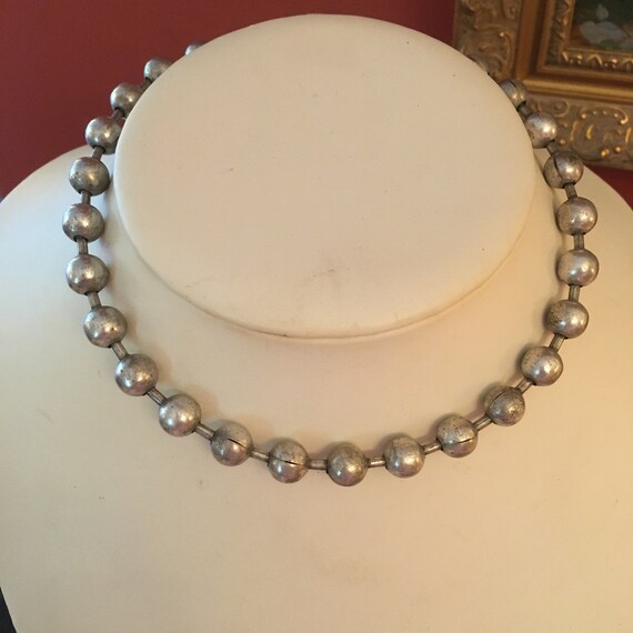 Large Bead Size Ball Chain Necklace 