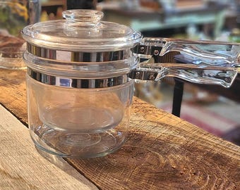 Vintage Pyrex Double Boiler 6283 with lid