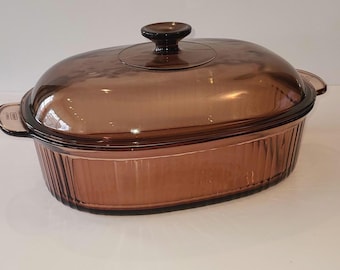 Visions Corning 4L Oval Casserole Dish with Lid