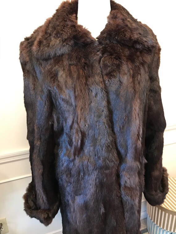 Vintage 50s 60s Kerrybrooke Fashions Brown Mink La