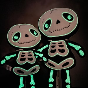 Skeleton Plush Toy | Optional Glow in the Dark Feature
