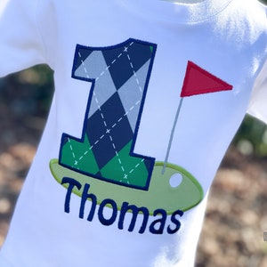 Golf Shirt - Golf Birthday Shirt - Personalized Golf Shirt - Golf Shirt for Boys - Golf Party Shirt - First Birthday Shirt