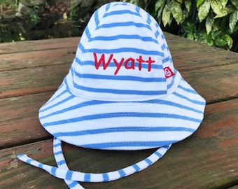 Infant Sun Hat - Newborn Sun Hat - Personalized Baby Sun Hat - Toddler Sun Hat - Bucket Hat - Mongrammed Sun Hat
