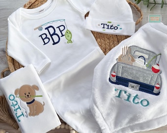 Fishing Baby Coming Home Outfit