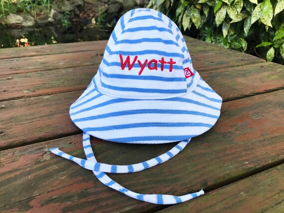 personalized baby sun hat