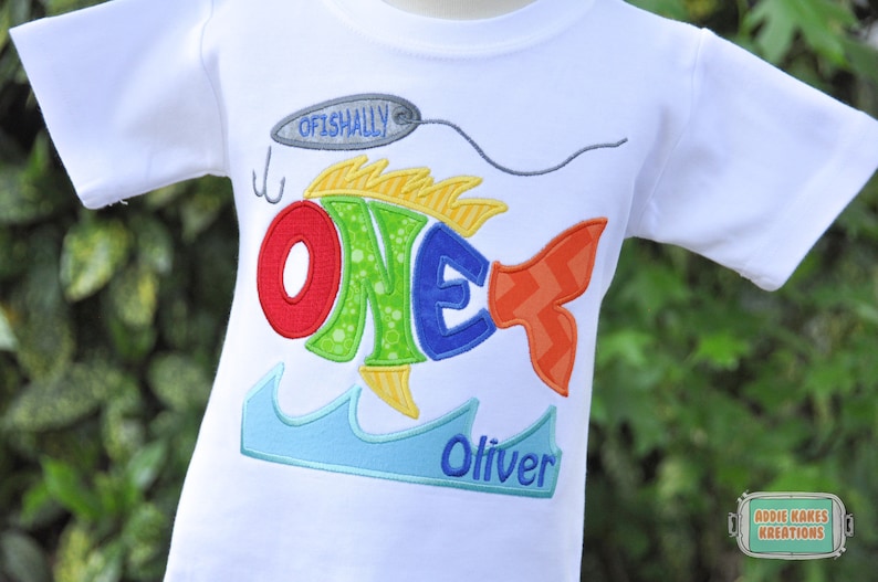 Fishing Party Shirt First Birthday Shirt Boys Fishing Etsy
