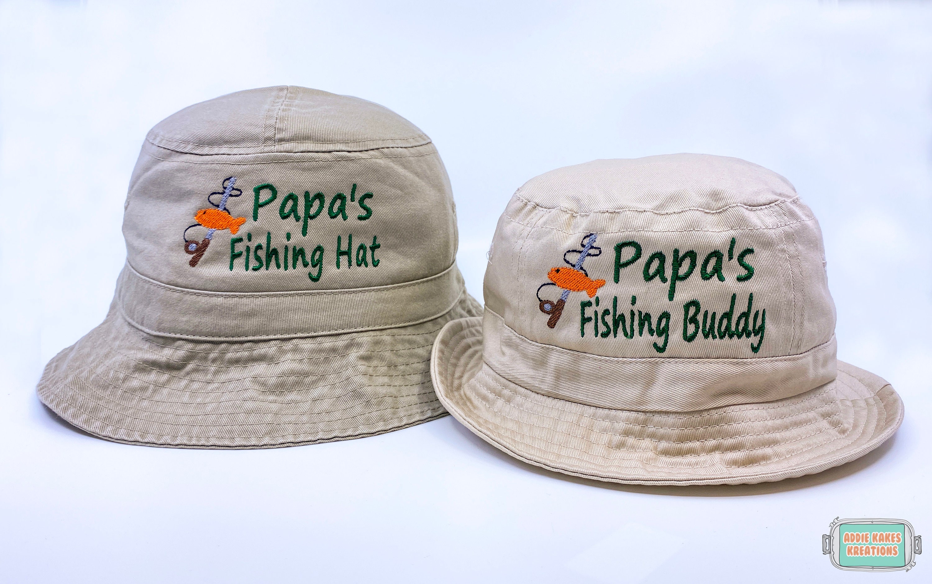 Daddy's Fishing Buddy Bucket Hat Set 