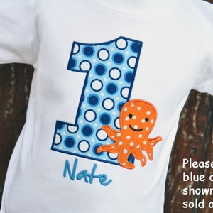 Personalized Octopus Birthday Shirt