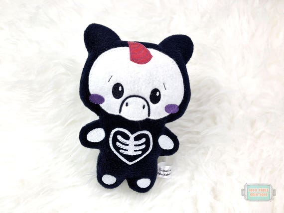 skeleton animal plush