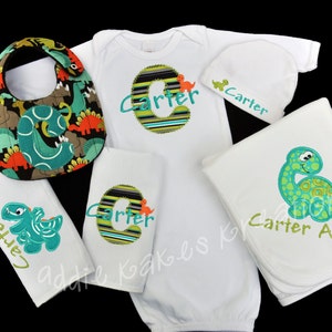 Dinosaur Baby Clothes - Dinosaur Baby Gift Set - Dinosaur Baby Shower Gift - Dinosaur Coming Home Outfit - Baby Boy Outfit - Dinosaurs