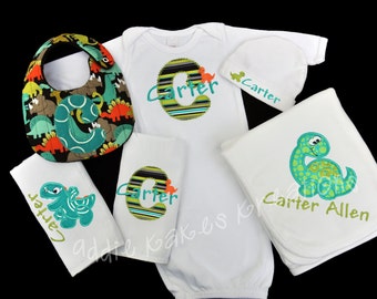 Dinosaur Baby Clothes - Dinosaur Baby Gift Set - Dinosaur Baby Shower Gift - Dinosaur Coming Home Outfit - Baby Boy Outfit - Dinosaurs