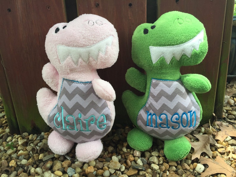 personalized dinosaur stuffed animal