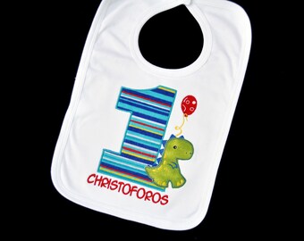 Personalized Baby's First Birthday Bib  / Match your Theme