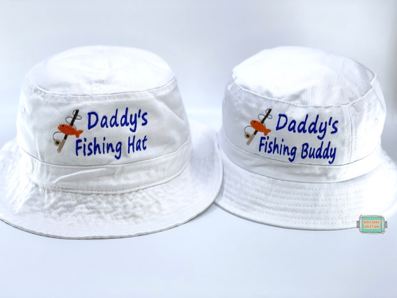 Daddy's Fishing Buddy Bucket Hat Set 