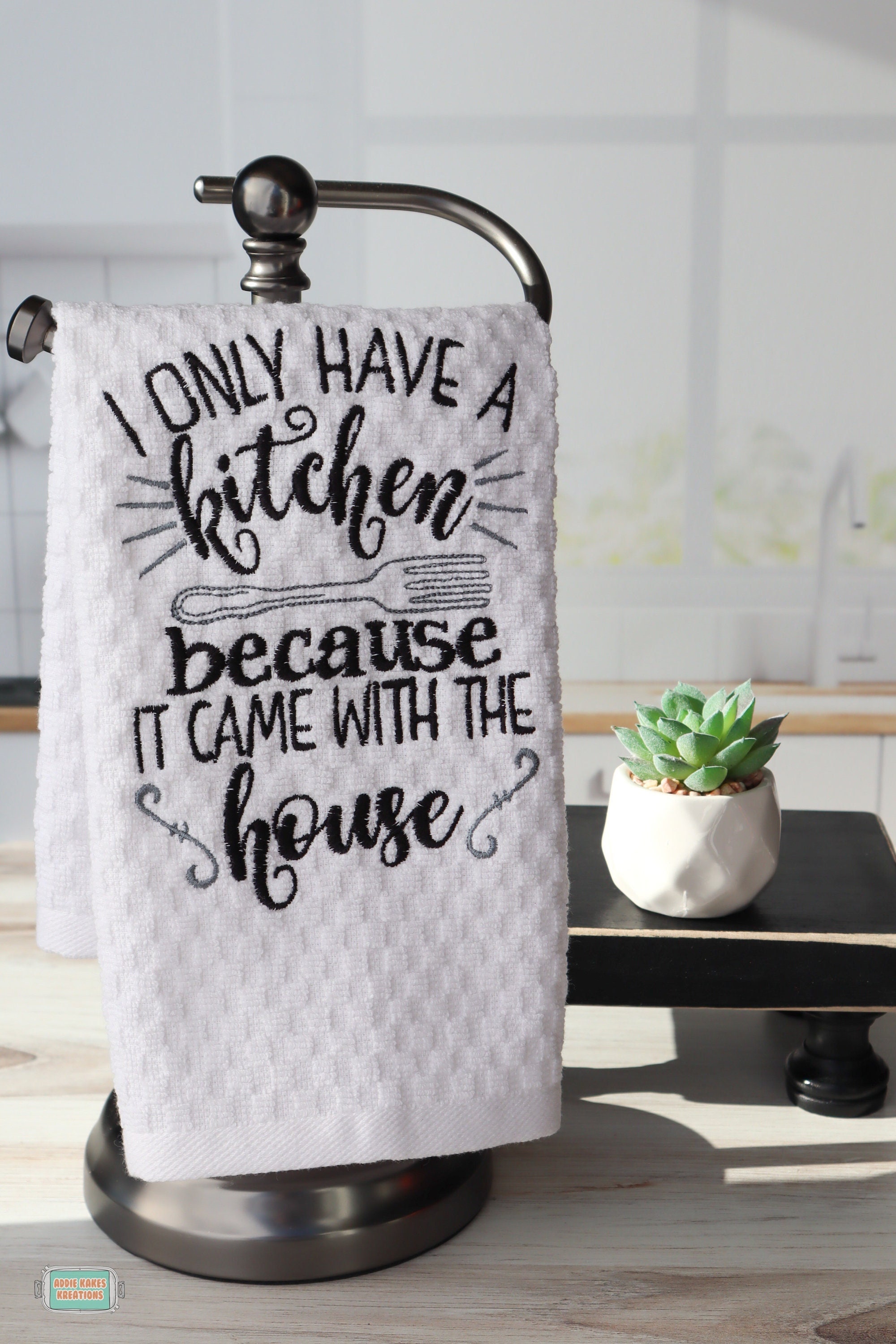 KITCHEN/TEA TOWELS — I AM HERE CARDS