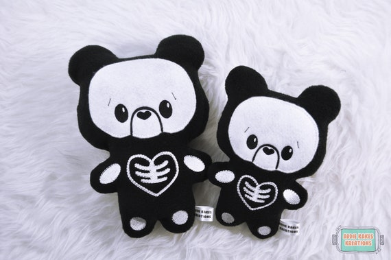 skeleton teddy bear