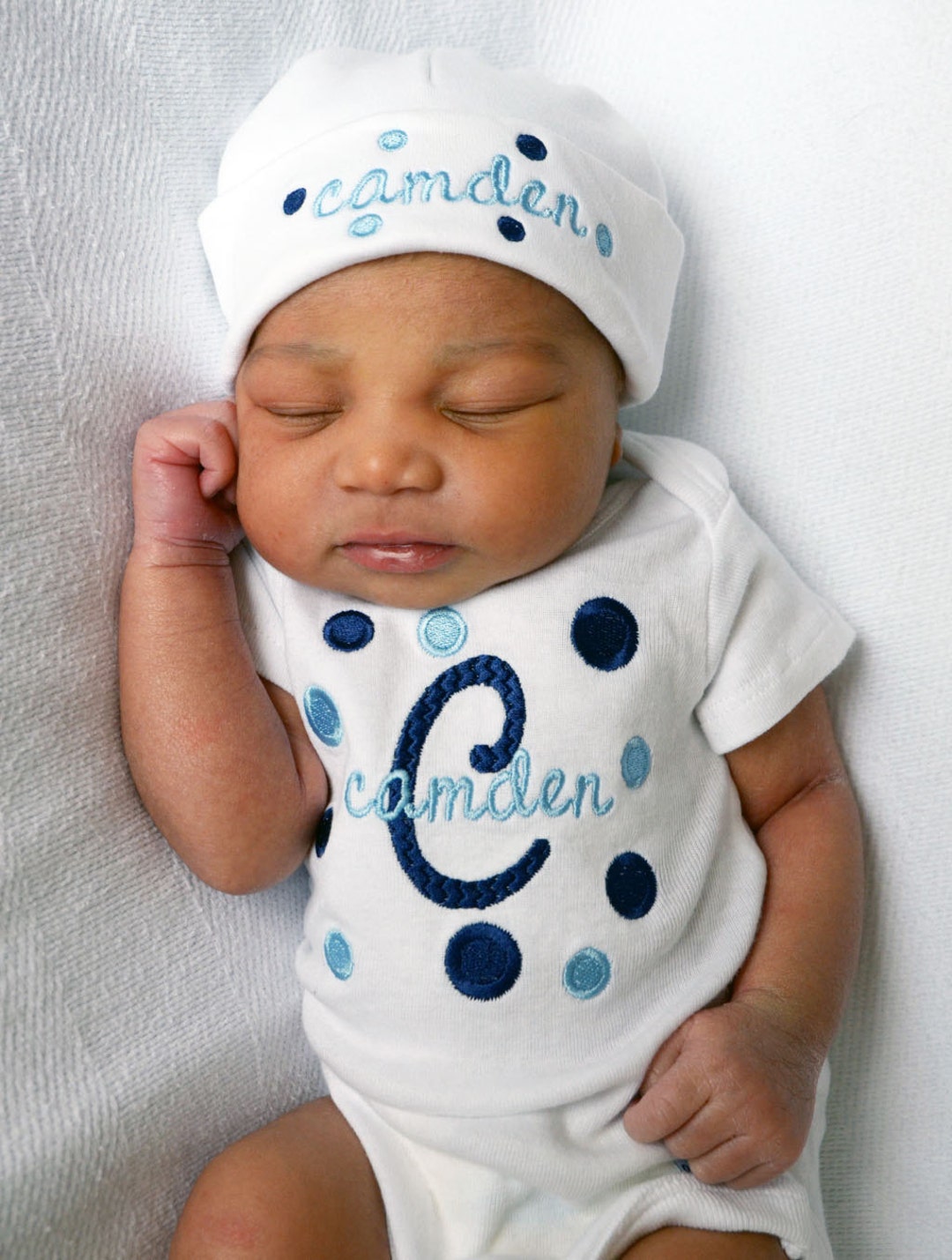 Polka Dot Baby Outfit Hospital Outfit Baby Boy Outfit Etsy