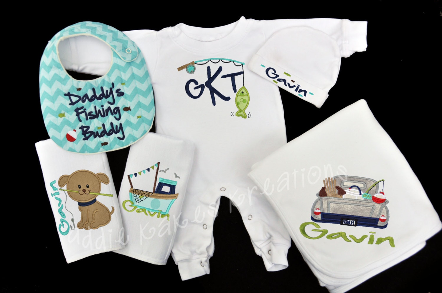 Fishing Baby Clothes Fishing Baby Gift Baby Sleeper Set Baby Boy Gift Set  Daddy's Fishing Buddy Set Baby Boy Coming Home Outfit 
